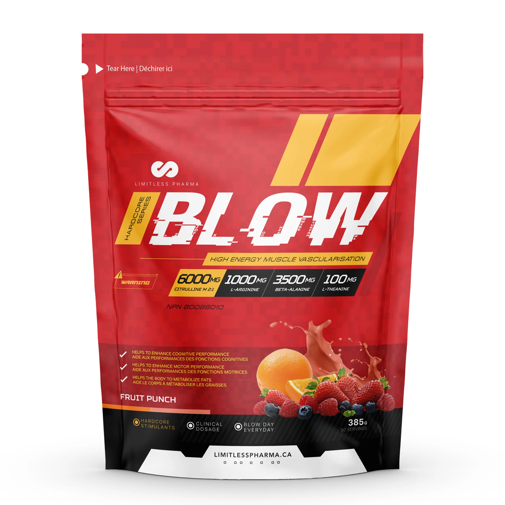 Limitless Pharma Blow Pre-Workout (50 Servs) - Image 5