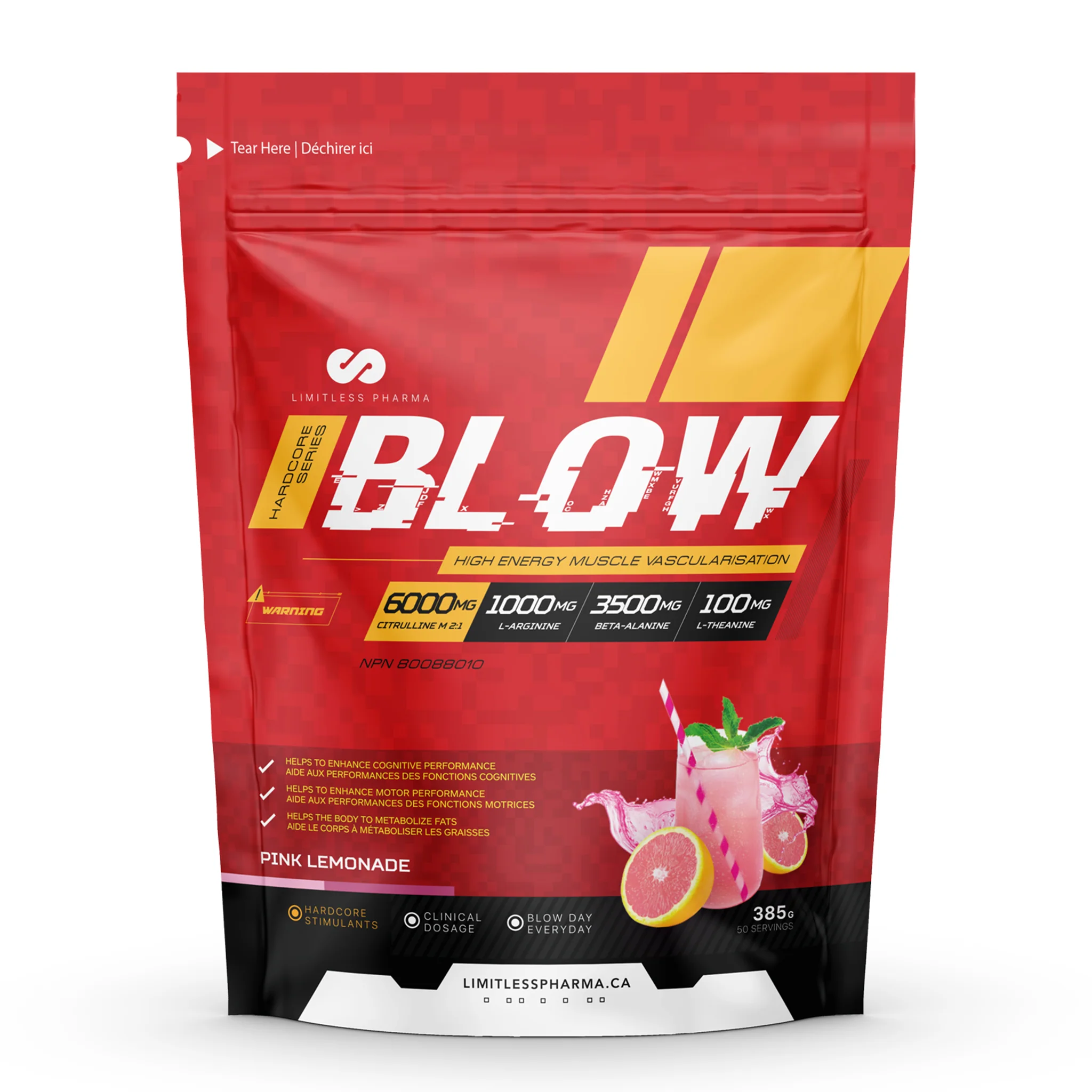 Limitless Pharma Blow Pre-Workout (50 Servs) - Image 9
