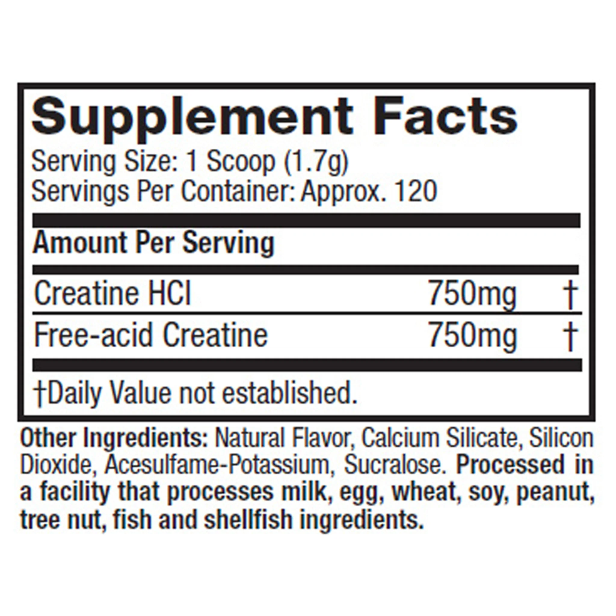 MuscleTech Cell-Tech Creactor Creatine Hydrochloride  (120 Servs) - Image 2