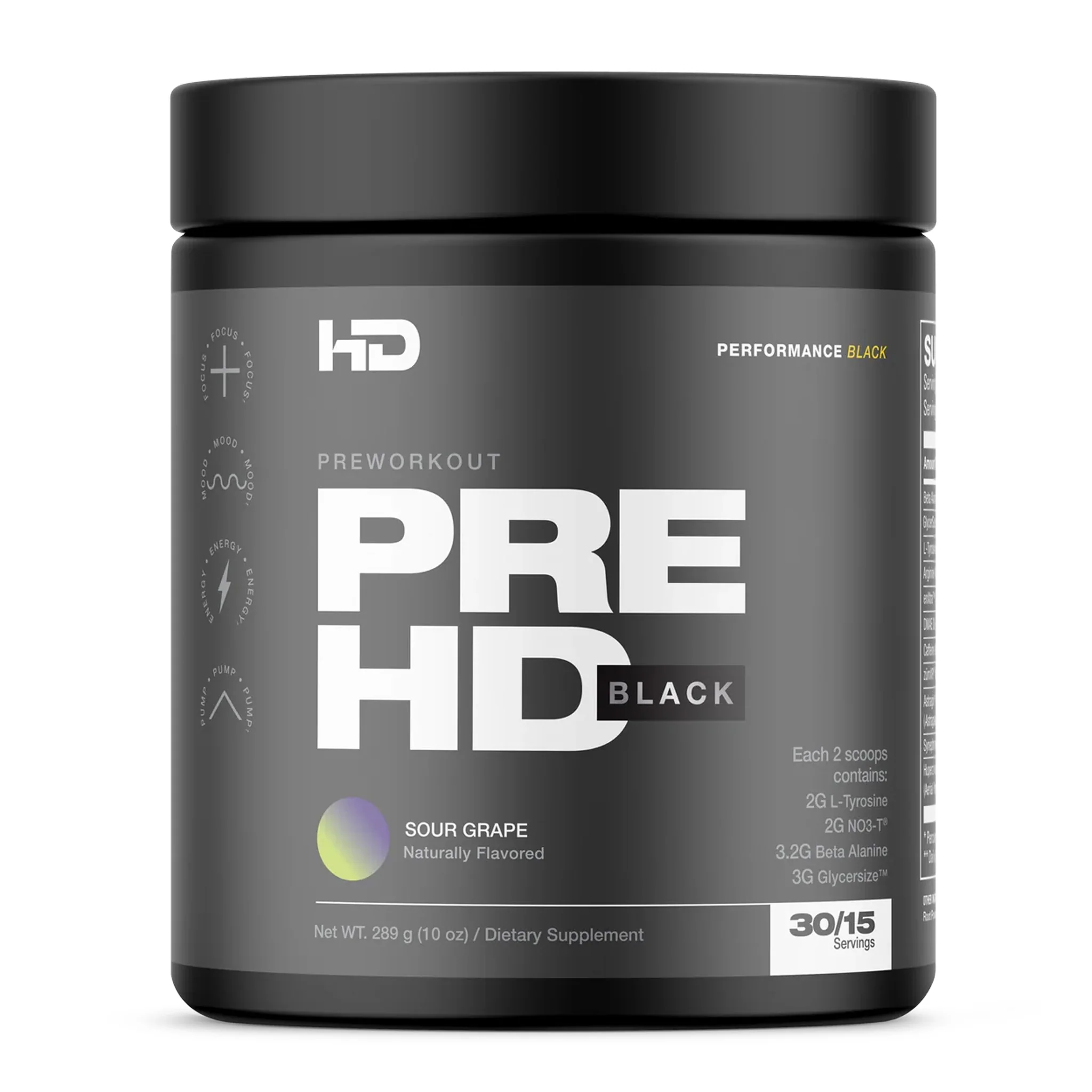 HD Muscle PreHD Black Pre-Workout (30 Servs) - Image 3