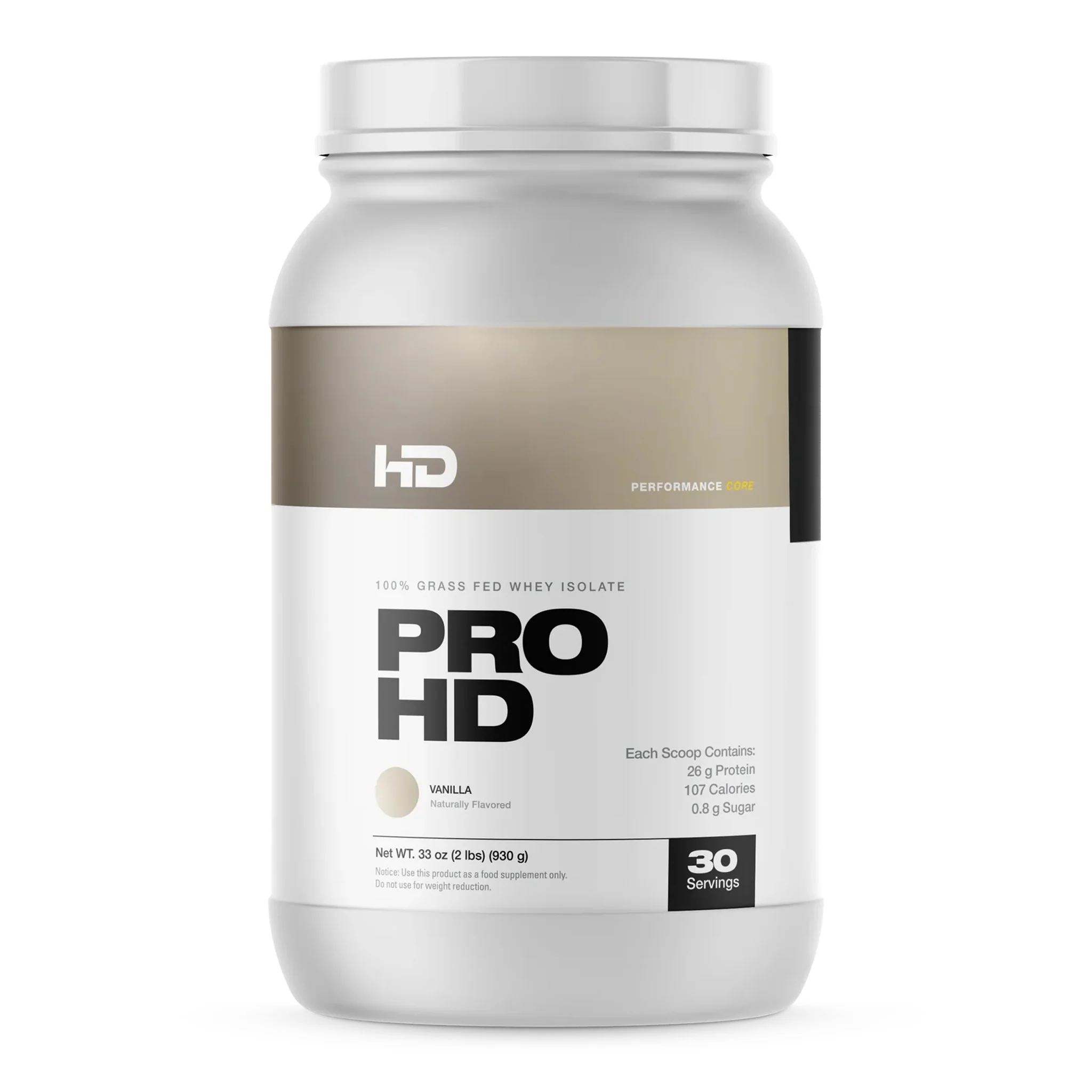 HD Muscle ProHD Grass-Fed Whey Protein Isolate (2lbs)
