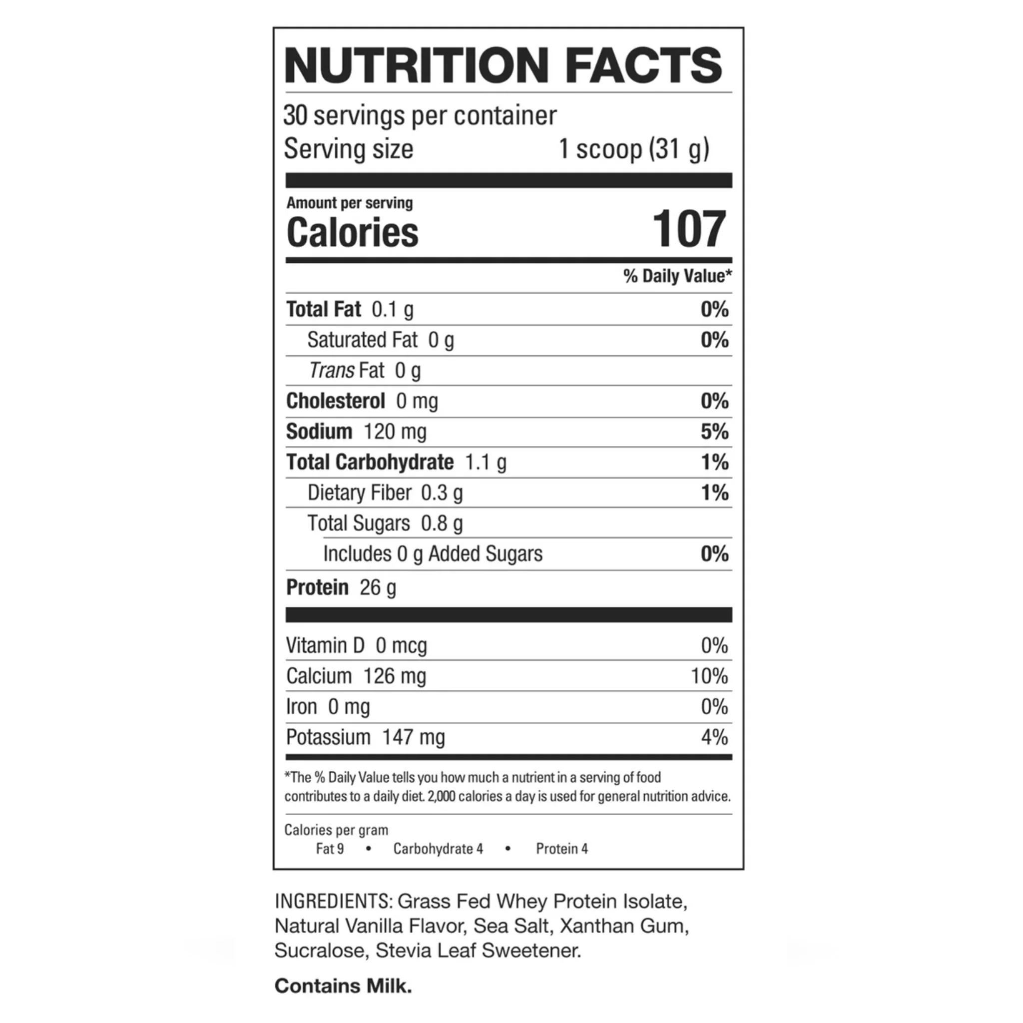 HD Muscle ProHD Grass-Fed Whey Protein Isolate (2lbs) - Image 2