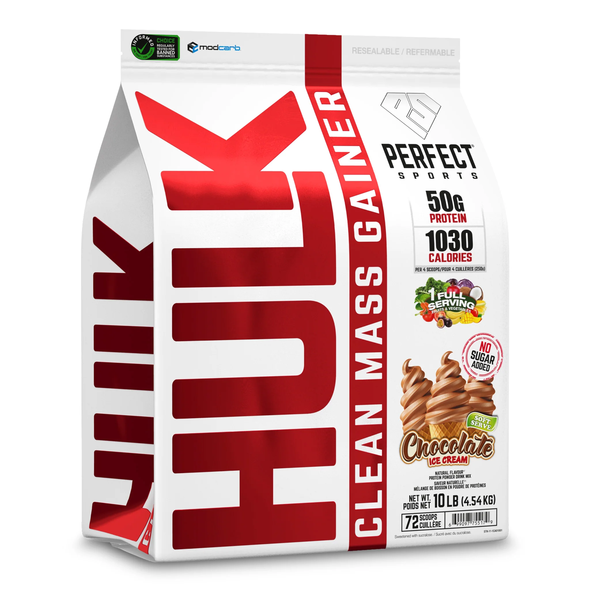 Perfect Sports Hulk Clean Mass Gainer (10lbs) - Image 3