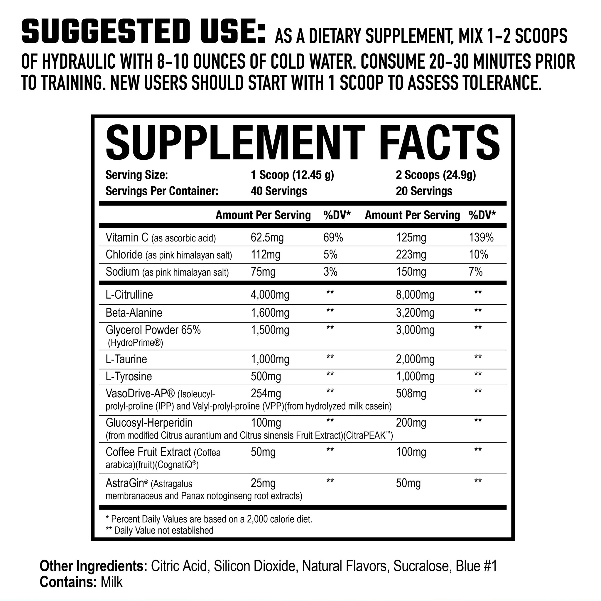 Axe & Sledge Hydraulic V2 Non-Stim Pre-Workout (40 Servs) - Image 2
