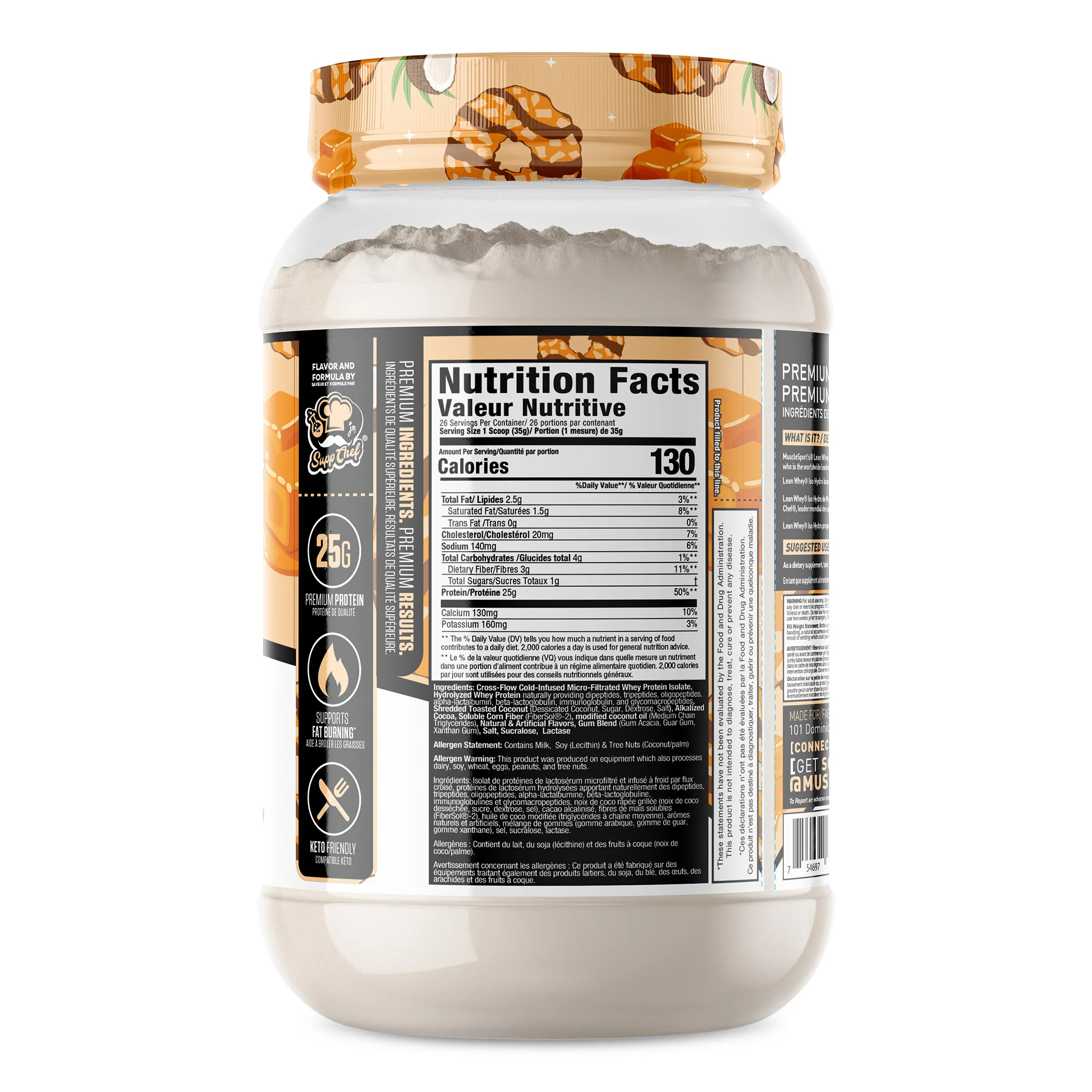 Musclesport Lean Whey Iso Hydro Protein Powder (2lbs) - Image 2