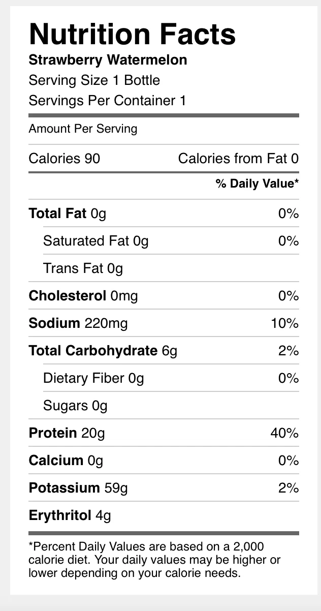 Protein 2O Infused Protein Water (12 Bottles) - Image 2