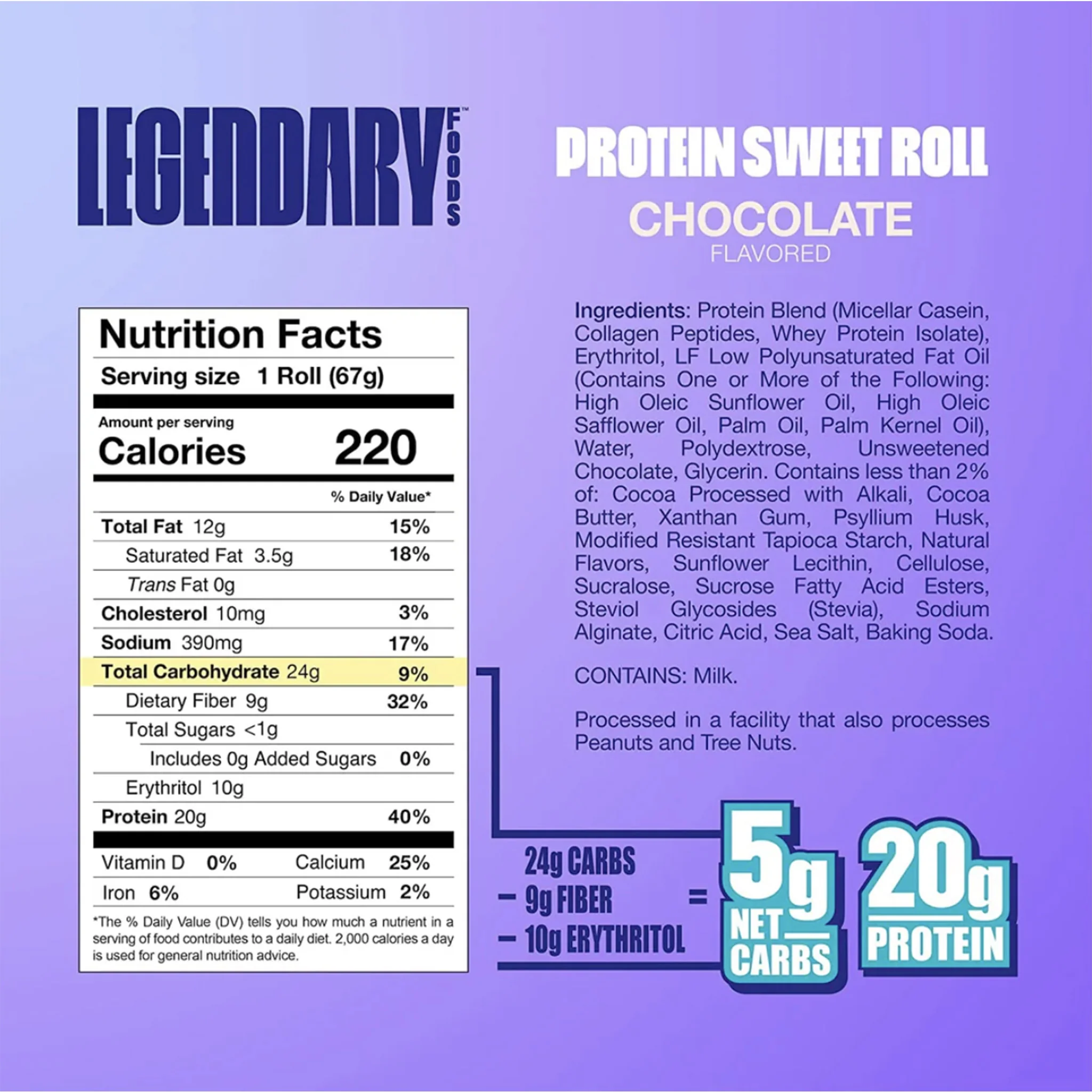 Legendary Foods Protein Sweet Roll (1 Pack) - Image 2