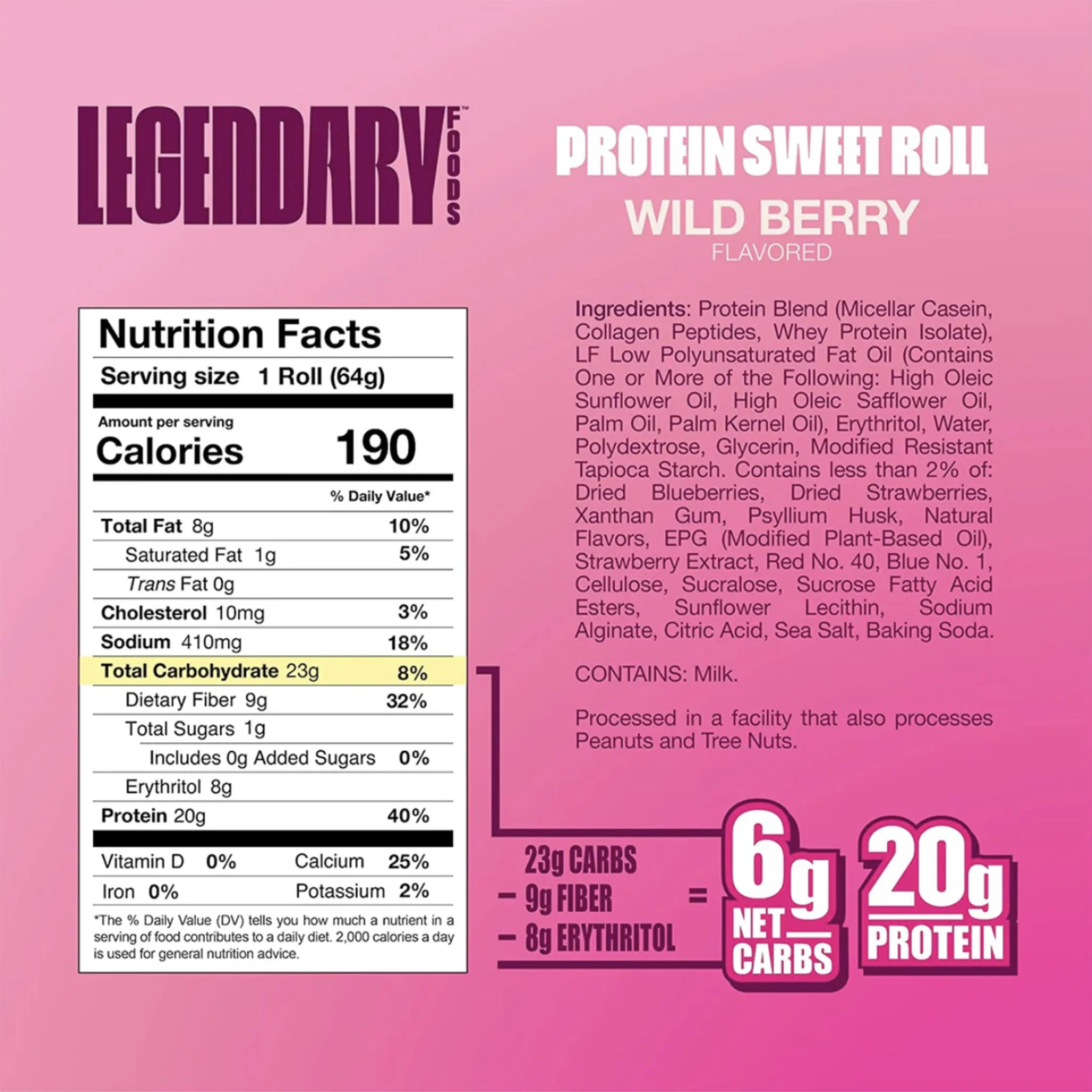 Legendary Foods Protein Sweet Roll (1 Pack) - Image 4