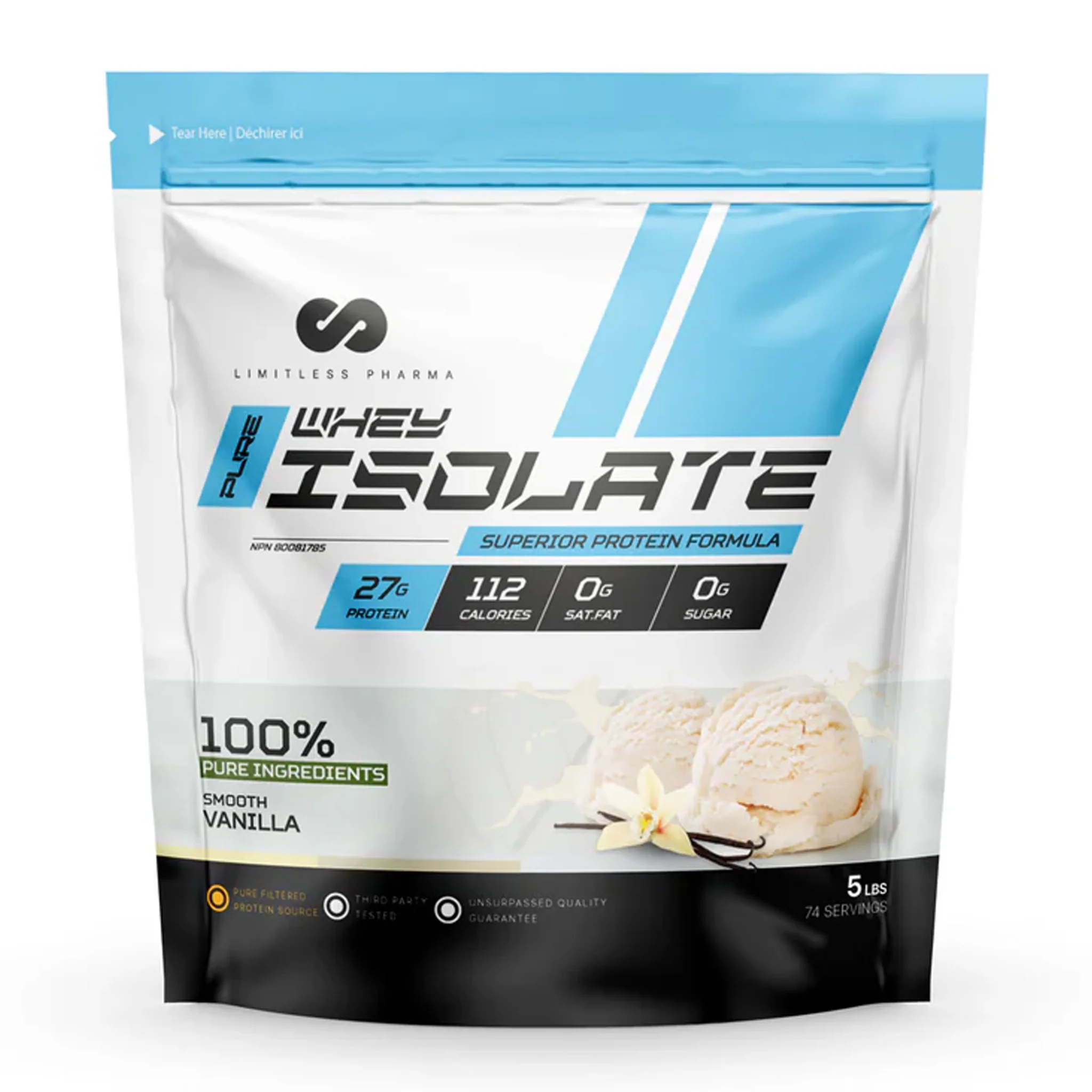 Limitless Pharma Pure Whey Isolate Protein (5lbs) - Image 4