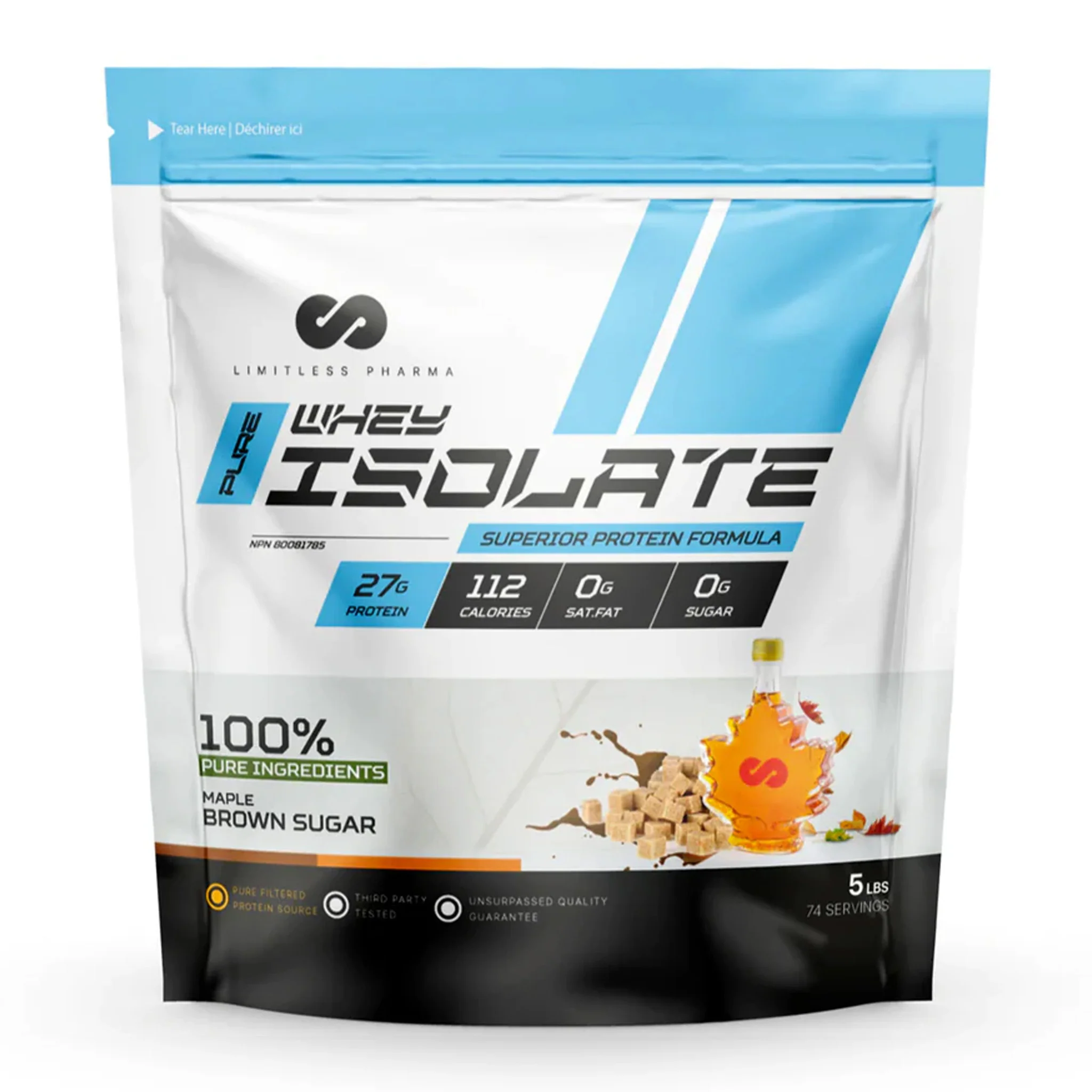 Limitless Pharma Pure Whey Isolate Protein (5lbs) - Image 5