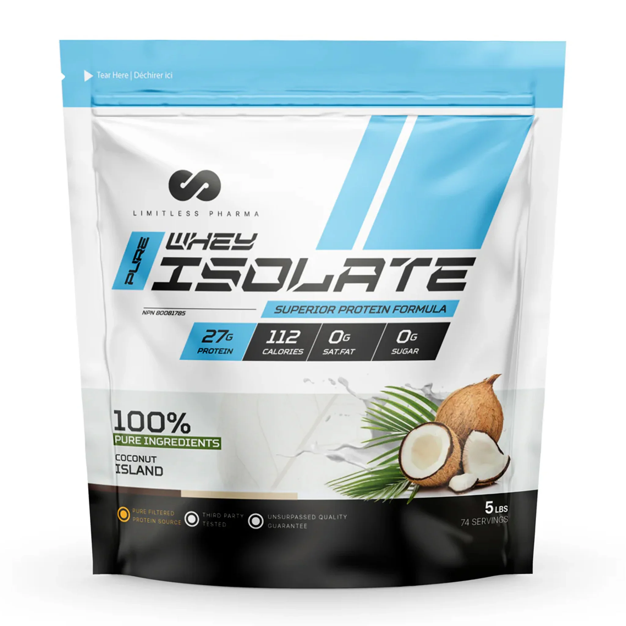 Limitless Pharma Pure Whey Isolate Protein (5lbs) - Image 6