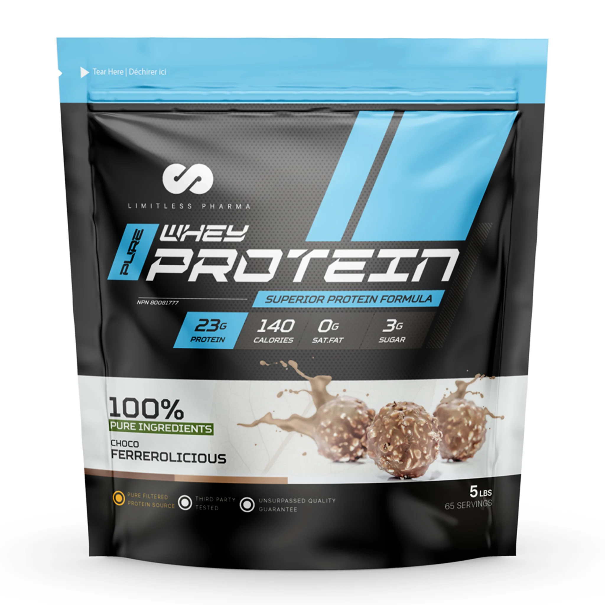 Limitless Pharma Pure Whey Protein (5lbs) - Image 4