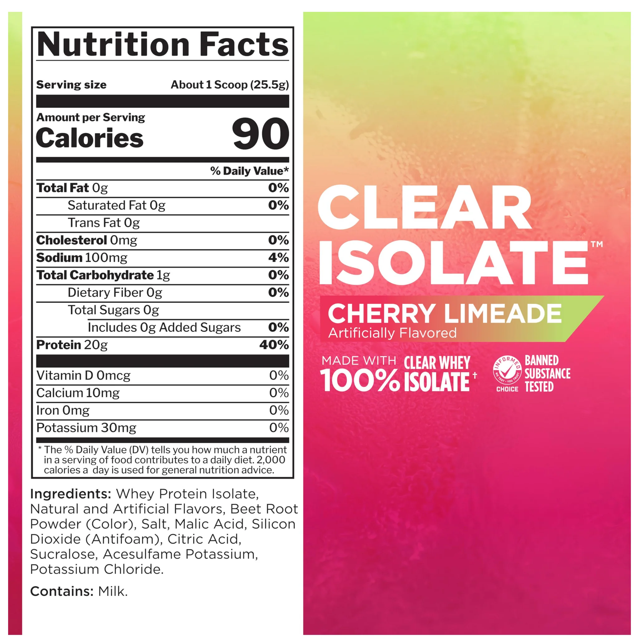 Rule1 Clear Isolate Whey Protein (27 Servs) - Image 2