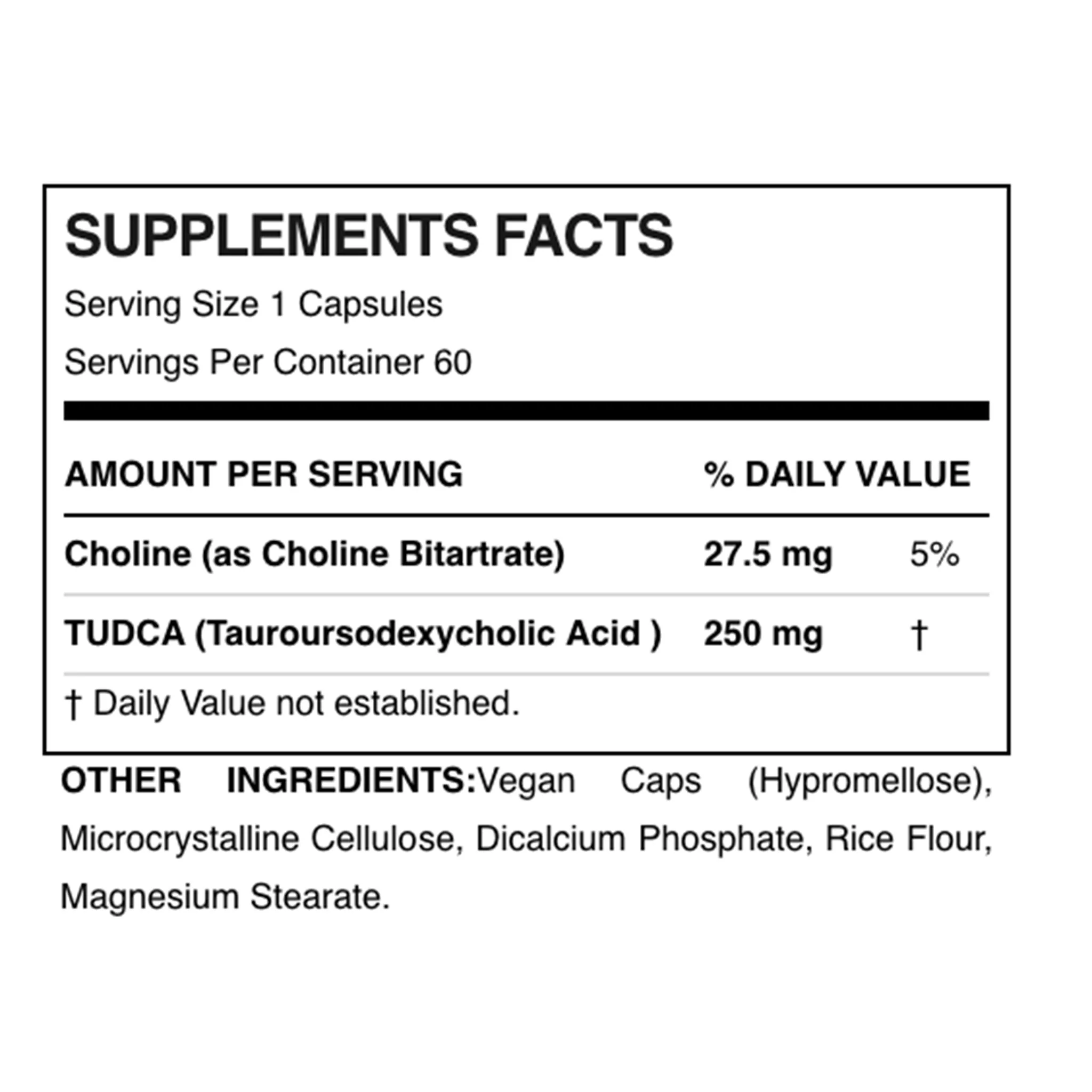 Allmax Tudca (60 Caps) - Image 2