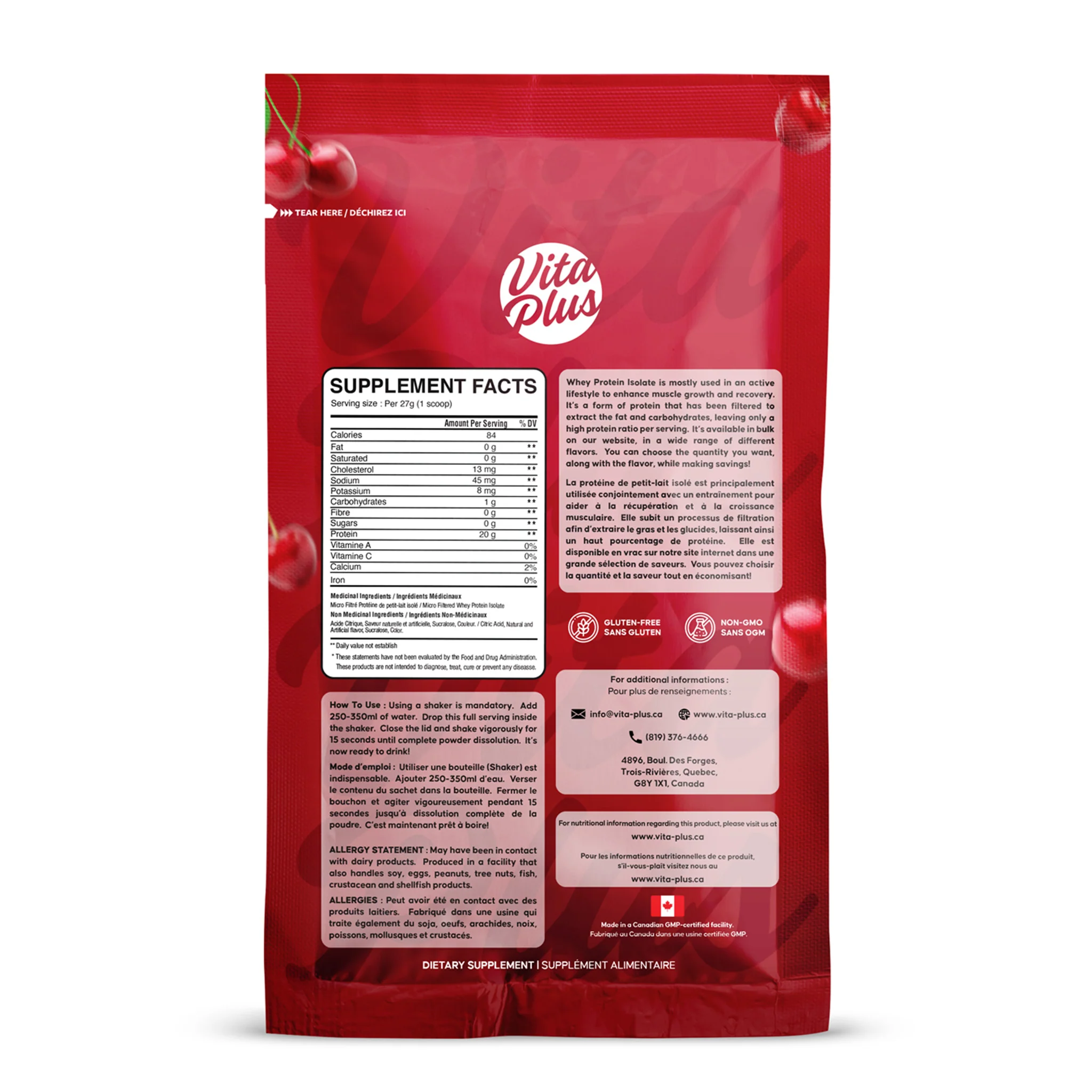 VP Clear Protein Isolate Dr Cherry Cola Sample (1 Unit) - Image 2