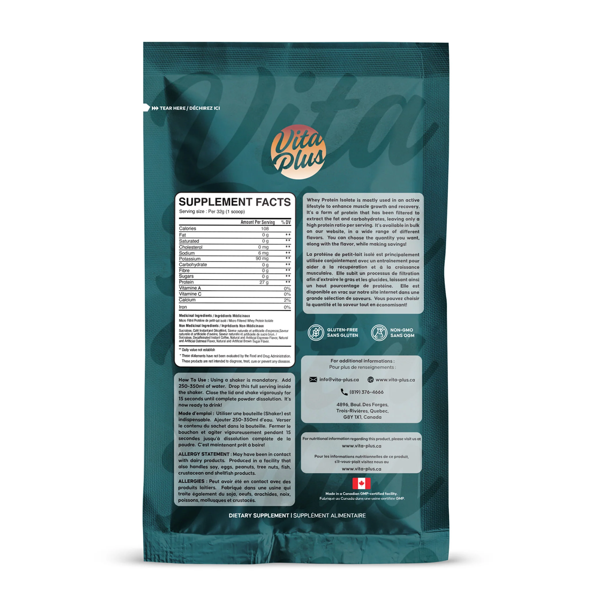 VP Isolate Espresso Oatmeal Brown Sugar Sample (1 Unit) - Image 2