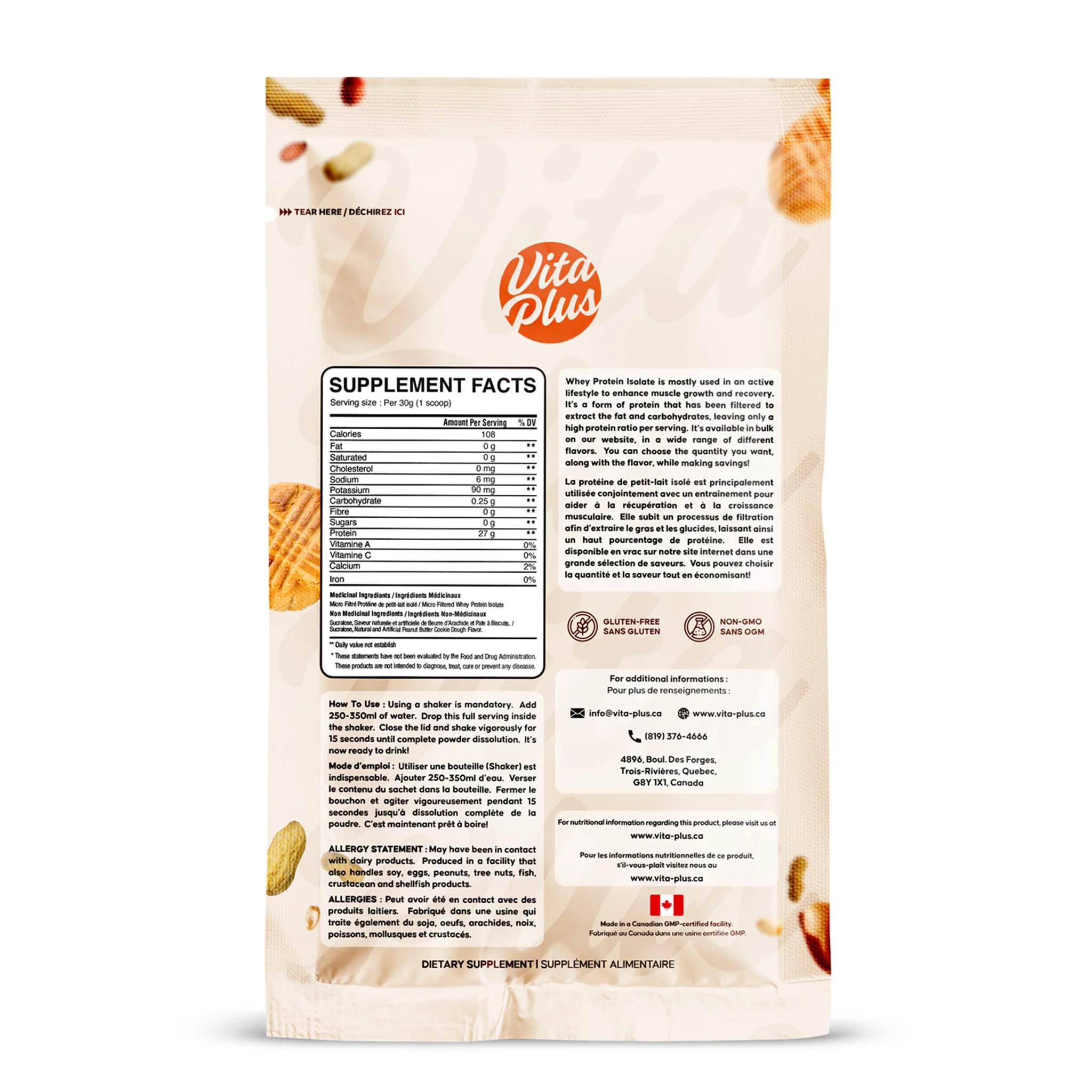 VP Isolate Peanut Butter Cookie Dough Sample (1 Unit) - Image 2